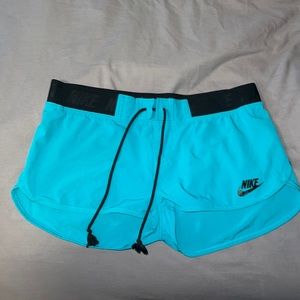 Blue Nike shorts